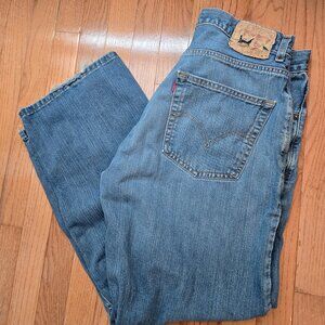 Mens Levi's Loose Straight Jeans Size 34x30